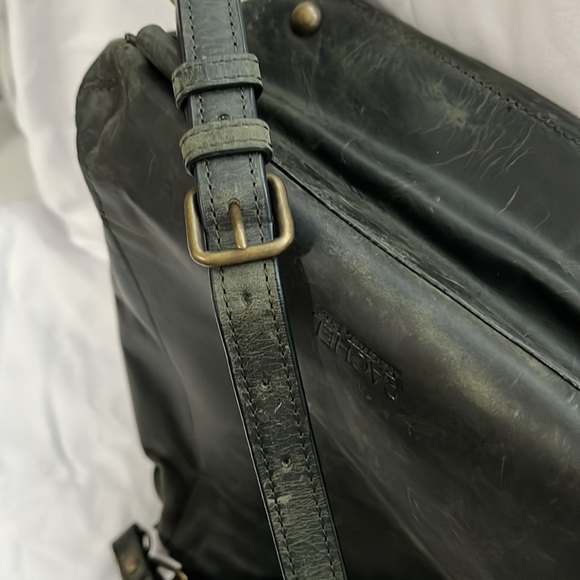 RACHEL by Rachel Roy 100% LEATHER gray book bag. NWT - Picture 9 of 11